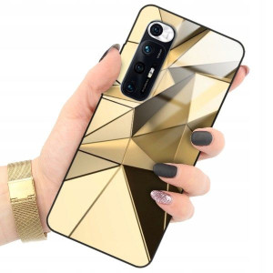 ETUI GLASS do XIAOMI Mi 10s Gold Glamour Top Wzory