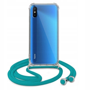 Etui Crossbody Do XIAOMI REDMI 9AT Turkus Sznurek