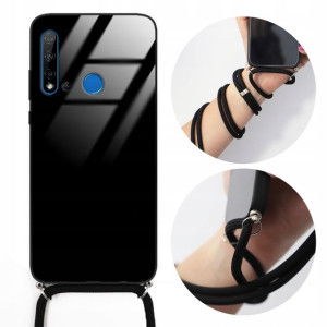 Etui CROSSGLAM do HUAWEI NOVA 5i Czarny Sznurek