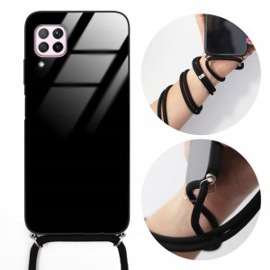 Etui CROSSGLAM do HUAWEI P40 LITE Czarny Sznurek