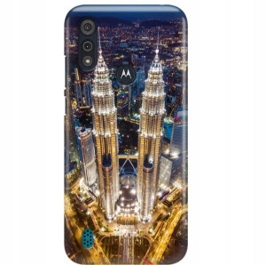 Etui Do MOTOROLA E6S 2020 Case Podróże Mix Wzorów