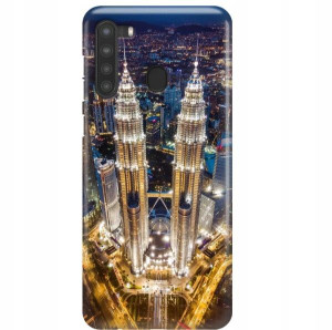 Etui Do SAMSUNG A21 Ochronne Podróże Zabytki Wzory