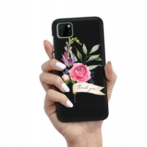 Etui Matowe Czarne do HUAWEI Y5P Modne Różne Wzory