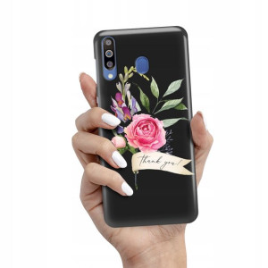 Etui Matowe Czarne do SAMSUNG M30 Modne Mix Wzory