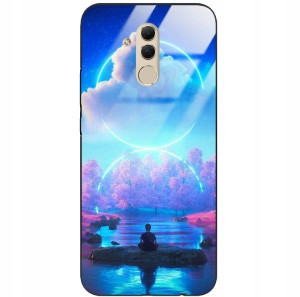 Etui Glass Do HUAWEI MATE 20 LITE Mistyczne Wzory