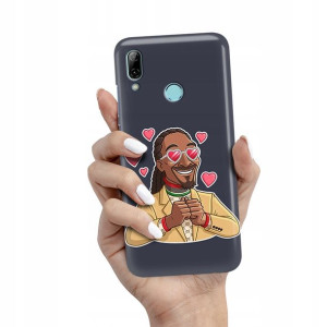 Etui Matowe Granat do HUAWEI HONOR 10 LITE Wzory