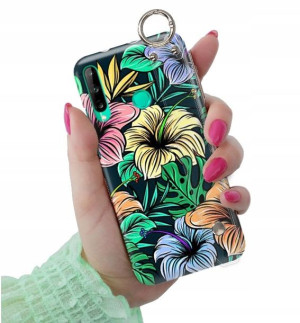 ETUI PASEK do HUAWEI P40 LITE E Kwiaty Top Wzory