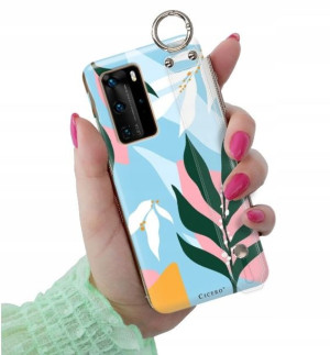 ETUI PASEK do HUAWEI P40 PRO Kwiaty Damskie Wzory