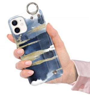 ETUI PASEK do iPHONE 12 MINI Glamour Pióra Wzory