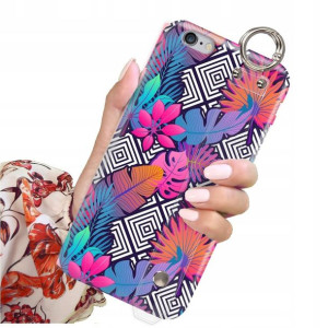 ETUI PASEK do iPHONE 6 Case Kwiaty Flower Wzory