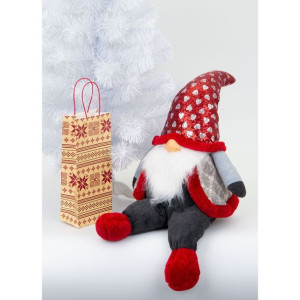 Skrzat Mikołaj świąteczny duży siedzący 92cm