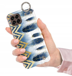 ETUI PASEK do SAMSUNG M33 5G Glamour Pióra Wzory