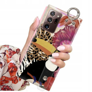 ETUI PASEK do SAMSUNG NOTE 20 PLUS Kwiaty Wzory
