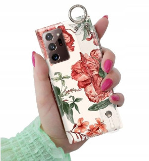 ETUI PASEK do SAMSUNG NOTE 20 ULTRA Kwiaty Wzory