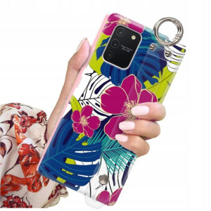 ETUI PASEK do SAMSUNG S10 LITE Kwiaty Flower Wzory
