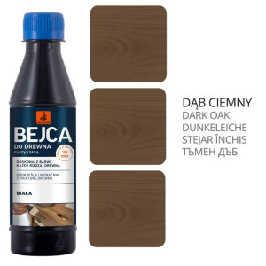Bejca Do Drewna Rustykalna Spirytusowa DĄB CIEMNY 2l Dragon (10X0,2L)