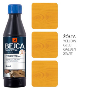 Bejca Do Drewna Rustykalna Spirytusowa ŻÓŁTA 2l Dragon (10X0,2L)