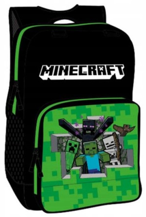 Minecraft Plecak szkolny wielokomorowy
