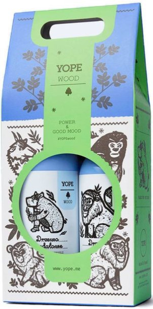 Zestaw Yope Wood żel pod prysznic i szampon - naturalne kosmetyki na prezen