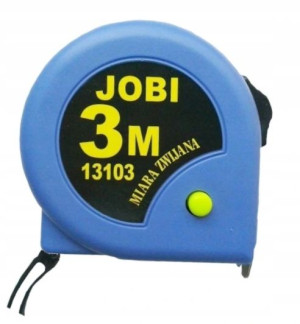 Miara Zwijana Taśma Jobi 3m X 19mm Miarka