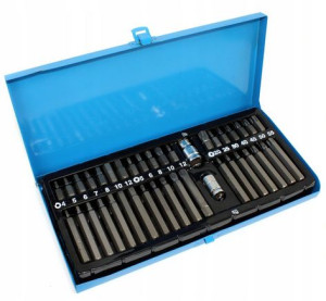 Zestaw Bitów Torx Hex Spline 40 Sztuk Falon Tech