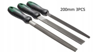 Pilniki Do Metalu 200mm 3 Sztuki Stalco Premium