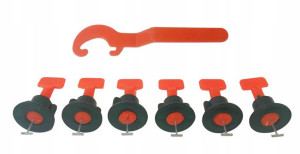 System Do Poziomowania Płytek Klucz +50szt Klipsów