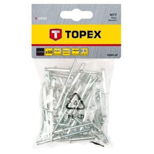 Nity aluminiowe 3.2 x 10 mm, 50 szt.