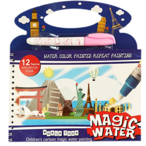 Kolorowanka Wodna Budowle + Magiczny Flamaster