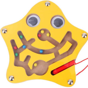Drewniany Labirynt Magnetyczny Dla Dzieci Gwiazdka