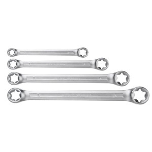 Klucze oczkowe Torx T6-T24, zestaw 4 szt.