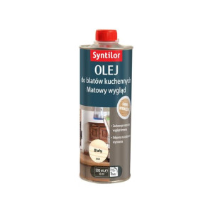 Olej do blatów kuchennych 0.5 l Biały SYNTILOR