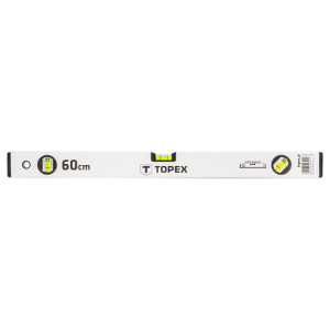 Poziomnica aluminiowa anodowana 60 cm, 3 libelle
