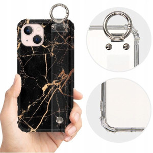 ETUI SHOCK+PASEK do IPHONE 13 Marble Marmur Wzory
