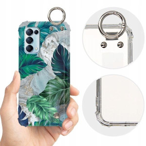 ETUI SHOCK+PASEK do OPPO RENO 5K Kwiaty Top Wzory