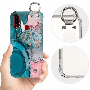 ETUI SHOCK+PASEK do SAMSUNG A20s Marble Top Wzory