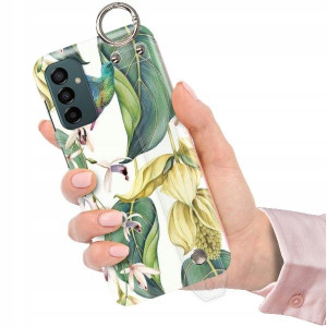 ETUI z PASKIEM do SAMSUNG M23 5G Kwiaty Top Wzory