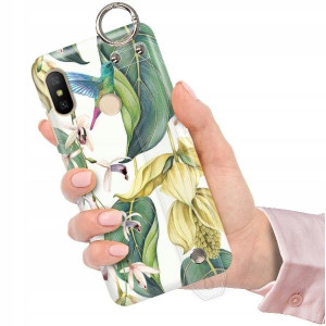 ETUI z PASKIEM do XIAOMI REDMI 6 PRO Kwiaty Wzory