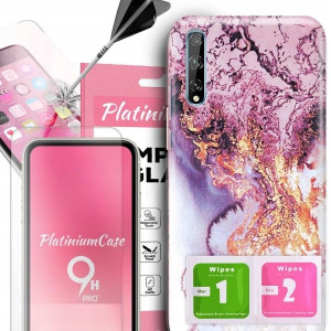 ETUI+Szkło 9H do HUAWEI Y8P Rose Glamour Top Wzory