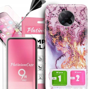 ETUI+Szkło 9H do XIAOMI REDMI K30 PRO Rose Wzory
