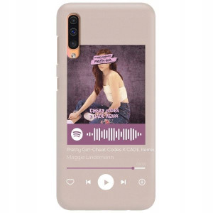 Etui Matowe do SAMSUNG A50 Nude RÓŻ Spotify Wzory