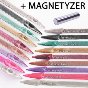 Zestaw lakierów Cat Eye Foxy Eyes 9 x 5 ml + Magnetyzer