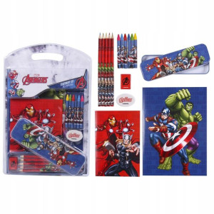 Przybory akcesoria szkolne AVENGERS 16el. !
