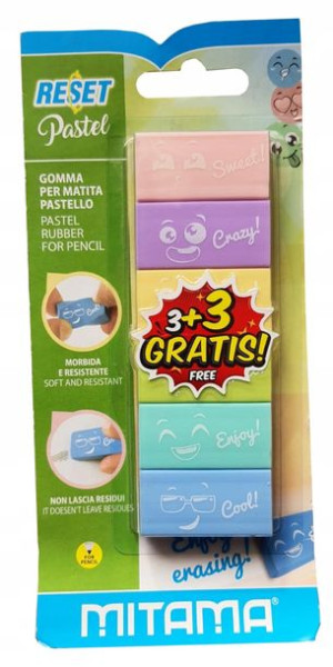 Gumki do mazania Pastelowe Mitama