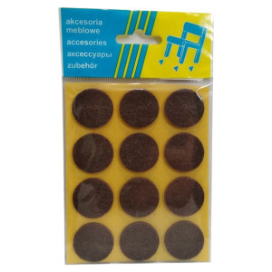 Filcowa podkładka pod meble koło 28x28 mm 12 sztuk WYPRZEDAŻ!