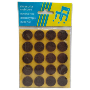 Filcowa podkładka pod meble koło 20x20 mm 20 sztuk WYPRZEDAŻ!