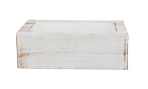 Misa plastik biało-złota - 26 cm