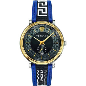 Zegarek marki Versace model VEBQ01419 kolor Niebieski. Akcesoria Męskie. Se