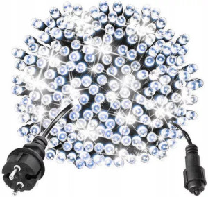 Lampki Świąteczne 1000 Led 70m Zewnetrzne Grube Flash