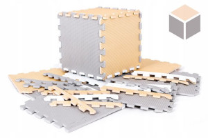 Gruba Mata Piankowa Edukacyjna Puzzle + 32szt Xxl